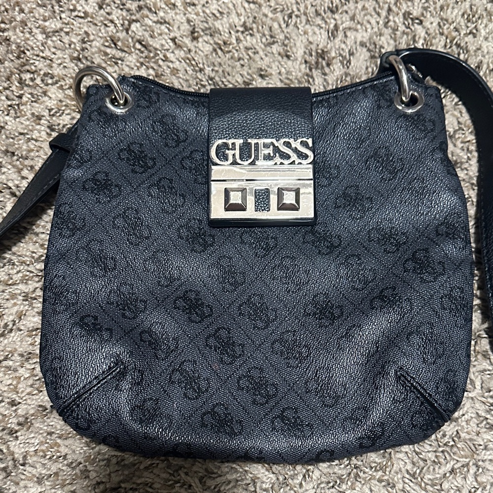 GUESS Dark Gray Crossbody Bag